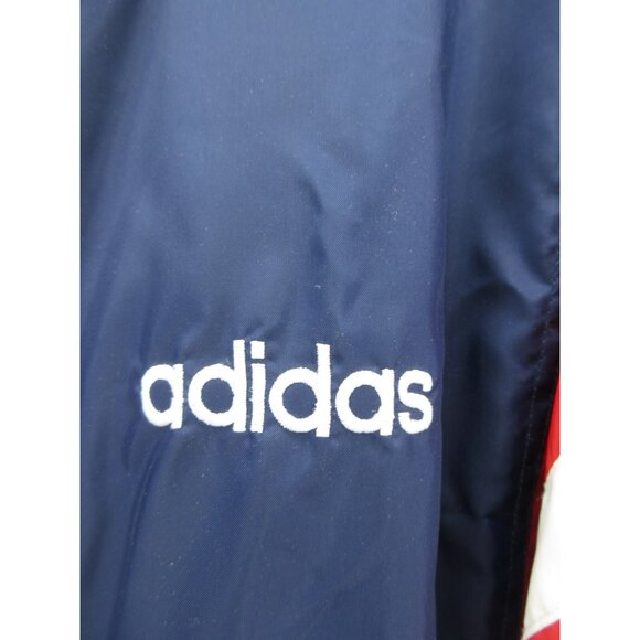 VINTAGE Adidas Jacket Large Track Warm Up Windbreaker 90s Retro Coat * - Picture 4 of 14